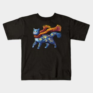 Starry cat Kids T-Shirt